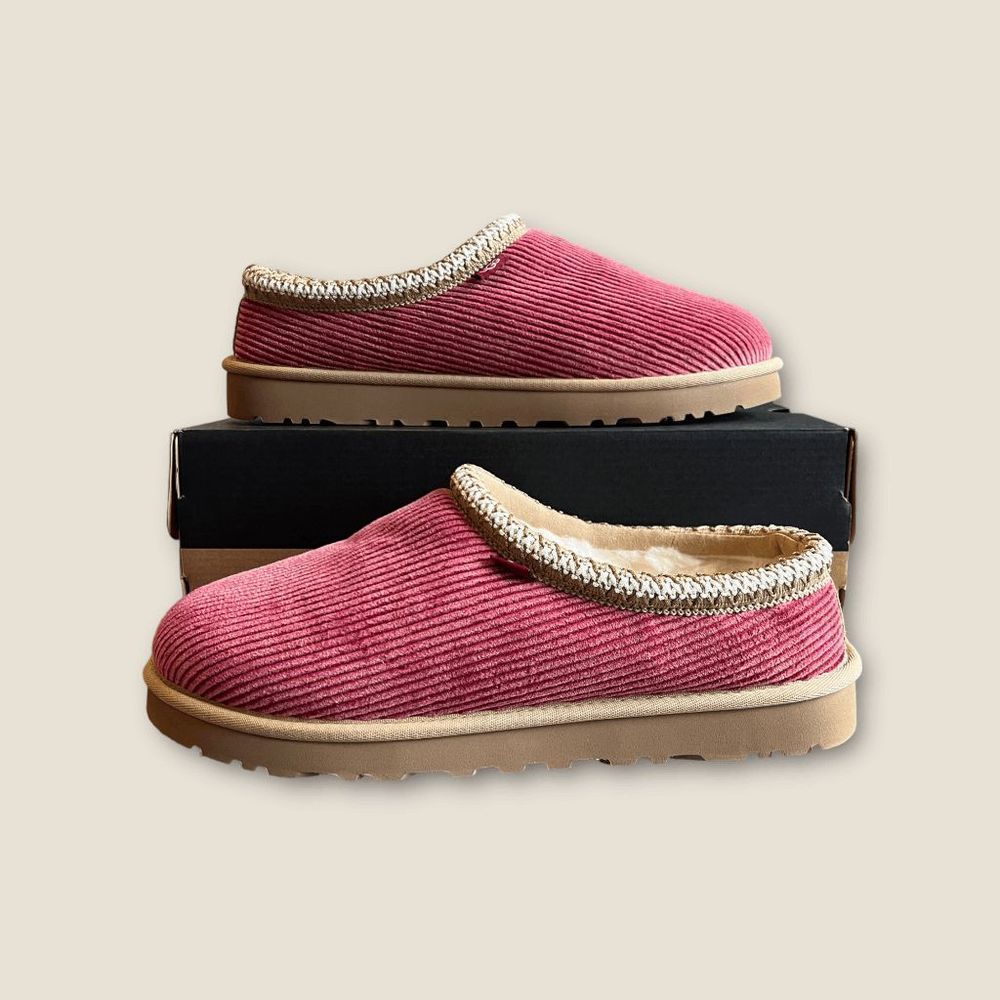 Ugg Tasman Slipper Corduroy "Red Wine" Size 12